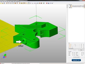 sabit iplik-mümkün parça smartrap çekirdek alanında 3d yazıcı ekstruder uydurma ptc tamir threadable 3d print model - Mito3D