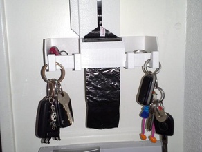 Anahtarlık köpek poop çanta dispencer ev gereçleri 3d print model - Mito3D