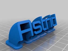mi personalizados de barrido nombre la placa oficina personalizado 3d print model - Mito3D
