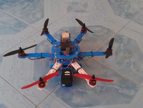 mini hexacopter r c Fahrzeuge frame hex multirotor 3d print model - Mito3D