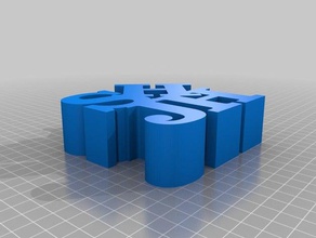 my customized word sculpture sculptures 3d print model - Mito3D