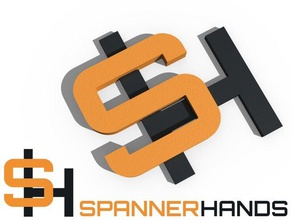 spannerhands logo 3d Stampante accessori il 3d print model - Mito3D