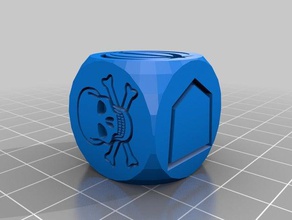 dobbelsteen dice customized 3d print model - Mito3D