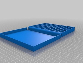 personnalisé boîte à pilules organisateur les conteneurs 3d print model - Mito3D