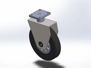 10'' inch caster wheel tools rolling 3d print model - Mito3D