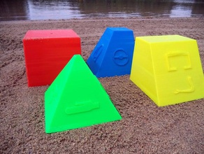 pyramid sandcastle math art buildacastle steam stem tvy 3d print model - Mito3D