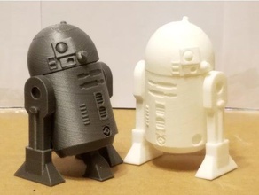 hareketli r2d2 model robotlar droid robot yıldız star wars savaşlar 3d print model - Mito3D