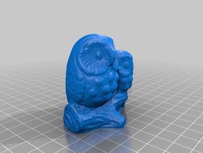 búho móvil 3d exploraciones & réplicas buho owl escaneo 3d print model - Mito3D