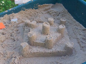 poly-Burg Mathe-Kunst buildacastle Schimmel sand castle 3d print model - Mito3D