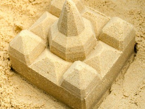 castello di sabbia, la formazione muffa art buildacastle 3d print model - Mito3D