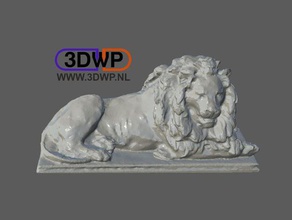 iron lion statue 3d scan scans & replicas 123d 123dcatch catch meshmixer scanner sculpture 3d print model - Mito3D