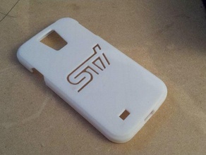 subaru sti samsung s4 case mobile phone 3d print model - Mito3D