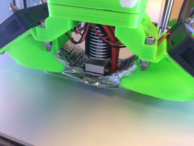 pla-cooler fan mount my -&gt magnetic hotend changer 3d printer parts cooling dual pla 3D print model - Mito3D