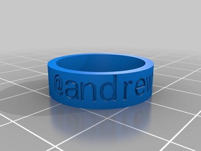 anel anéis personalizado 3d print model - Mito3D