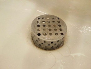 bathroom sink hair shield drain filter organization protection 3d print model - Mito3D