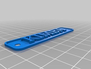 my customized simple text sign signs & logos 3d print model - Mito3D