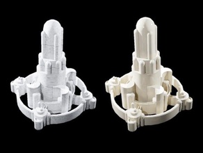 alien outpost Gebäude & Strukturen buildacastle Burg sand castle 3d print model - Mito3D