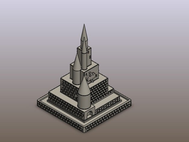 il castello di dragon tattoo La stampa 3d buildacastle 3D print model - Mito3D