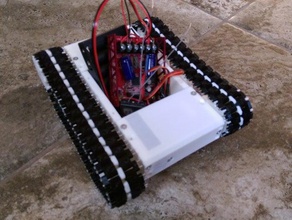 robot du réservoir de la base robotique les réservoirs des pistes 3d print model - Mito3D