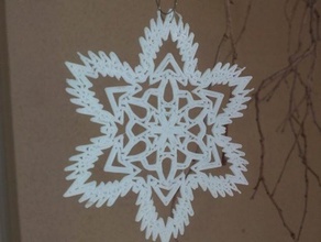 snowflakes art christmas decoration decorations snowflake snow flakes 3d print model - Mito3D