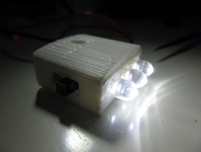 led-light cap electronics 3d print model - Mito3D