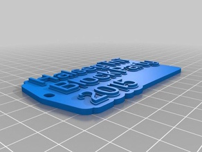 halsey b partido organização personalizado 3d print model - Mito3D