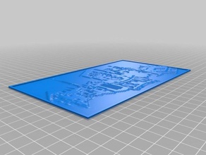 my customized lithopane do-inv 2d art 3d print model - Mito3D