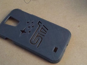 subaru sti s4 phone case mobile 3d print model - Mito3D