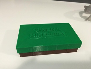 mini minecraft box Spielzeug & game Zubehör container zahlen - 3d print model - Mito3D