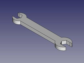 llave fija m-2,5 m-3 porca sextavada chave ferramentas manuais herramientas 3d print model - Mito3D