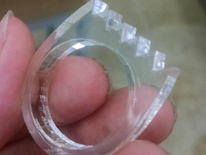 laser scie anneau taille us 10 bijoux dur de femme lasercut découpé au l'anneau vu 3d print model - Mito3D