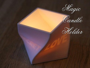 magic candle holder decor 3d print model - Mito3D
