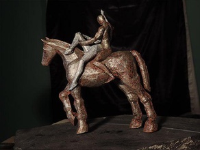 champions sculptures art horse horses 3d print model - Mito3D