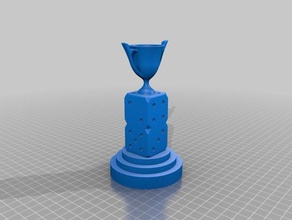 lucky seven dice trophy casino dad 3d print model - Mito3D