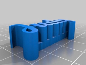 judy 3d targhetta sculture su misura 3d print model - Mito3D