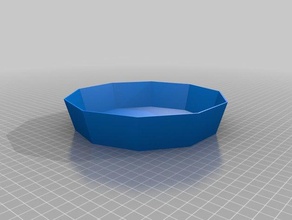 10 sided tray simple parametric tool holders & boxes customized 3d print model - Mito3D