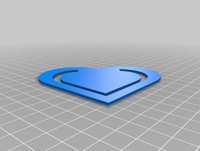pá de clipe papel coração ferramentas arte personalizado 3d print model - Mito3D