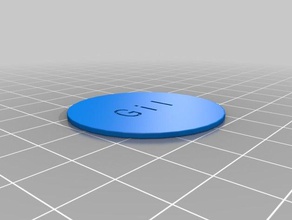 gil-token kundengebundene 3d print model - Mito3D