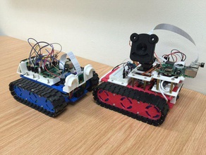 prototank la robótica adafruit arduino mega uno catapillar drone intel edison galileo galileo2 de mecano raspberry pi cámara el robot tanque pistas 3d print model - Mito3D