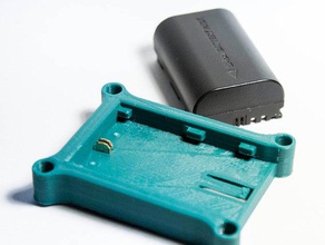 batería lp-e6 titular partes de la soporte canon dsrl 3d print model - Mito3D