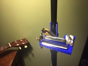 mic stand pick accessory holder music banjo dobro guitar microphone picks 3d print model - Mito3D
