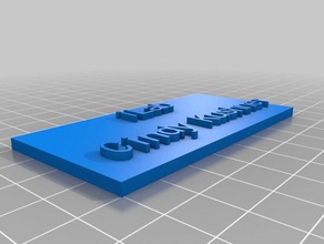 plate80 text 8 int 6 customized 3d print model - Mito3D