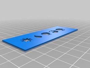 mana symbols face art tools customized 3d print model - Mito3D
