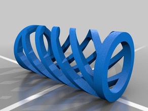 le ressort en spirale l'ingénierie la bobine printemps élastiques 3d print model - Mito3D