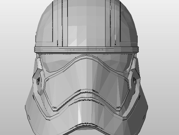 star wars force awakens - captain phasma helmet props bobba fett bounty hunter stormtrooper storm trooper 3D print model - Mito3D
