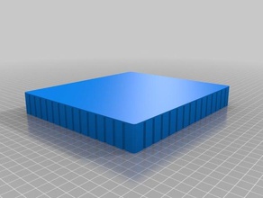 anti-curl cuboid base plate 3d printing tests customized 3d print model - Mito3D