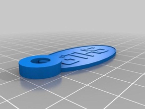 gths Anahtarlık oval özelleştirilmiş 3d print model - Mito3D