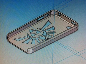 a lenda de zelda caso do iphone os acessórios o 4 tri-force 3d print model - Mito3D