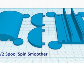 rostock max v2 bobine de spin plus lisse Imprimante 3d accessoires la 3d print model - Mito3D
