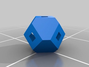my customized anti-warping block truncated octahedrons engineering stl inventor convert solidwork 3d print model - Mito3D